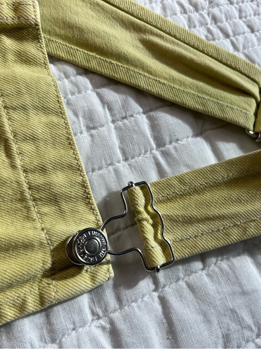 We The Free Ziggy Shortalls Chartreuse - Picture 9 of 10